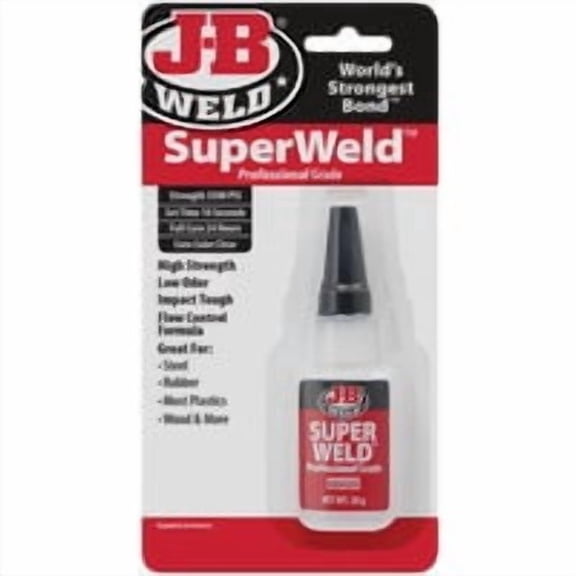 J-B Weld SuperWeld Super Glue - Pack of 4 Case Quantity Pack