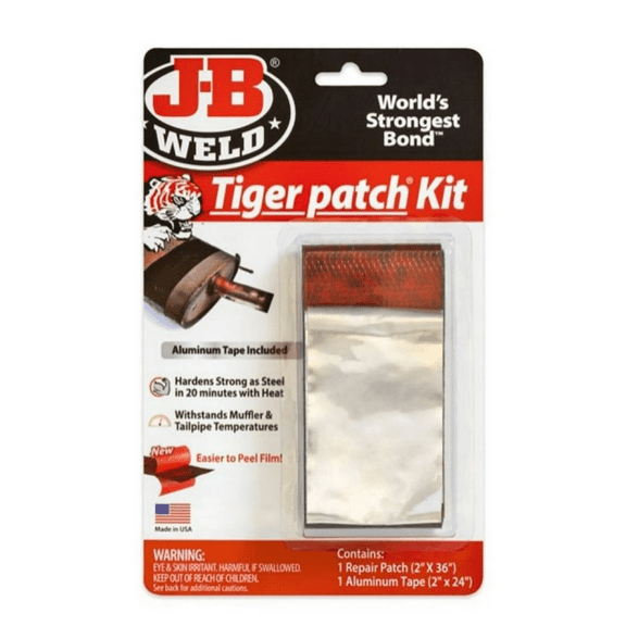 J-B Weld Tiger Patch Epoxy Muffler Exhaust Repair Kit, 4.00 x 6.00 x 8.00 inches, Black