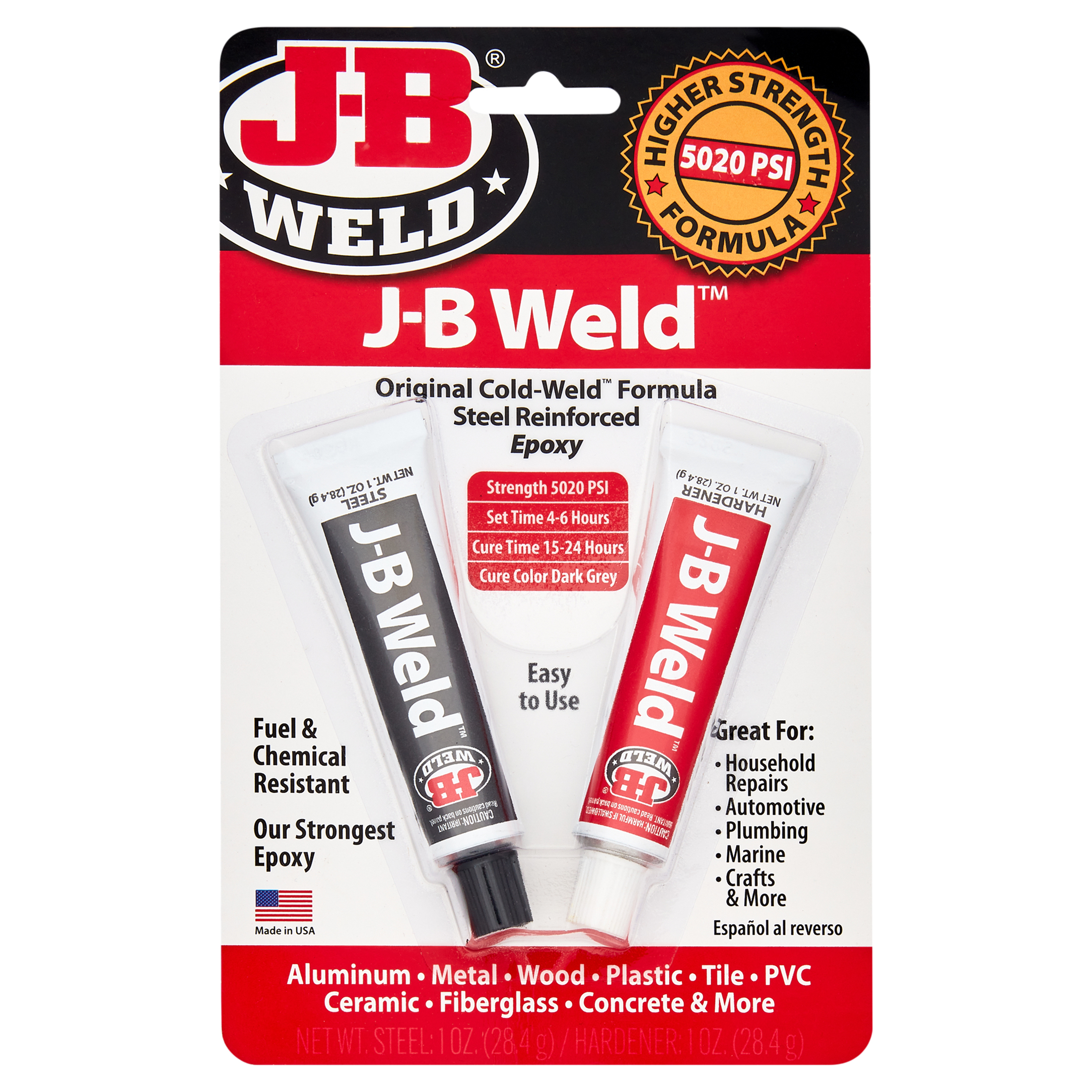J-B Weld Twin Tube Epoxy Adhesive 2 oz - image 1 of 13
