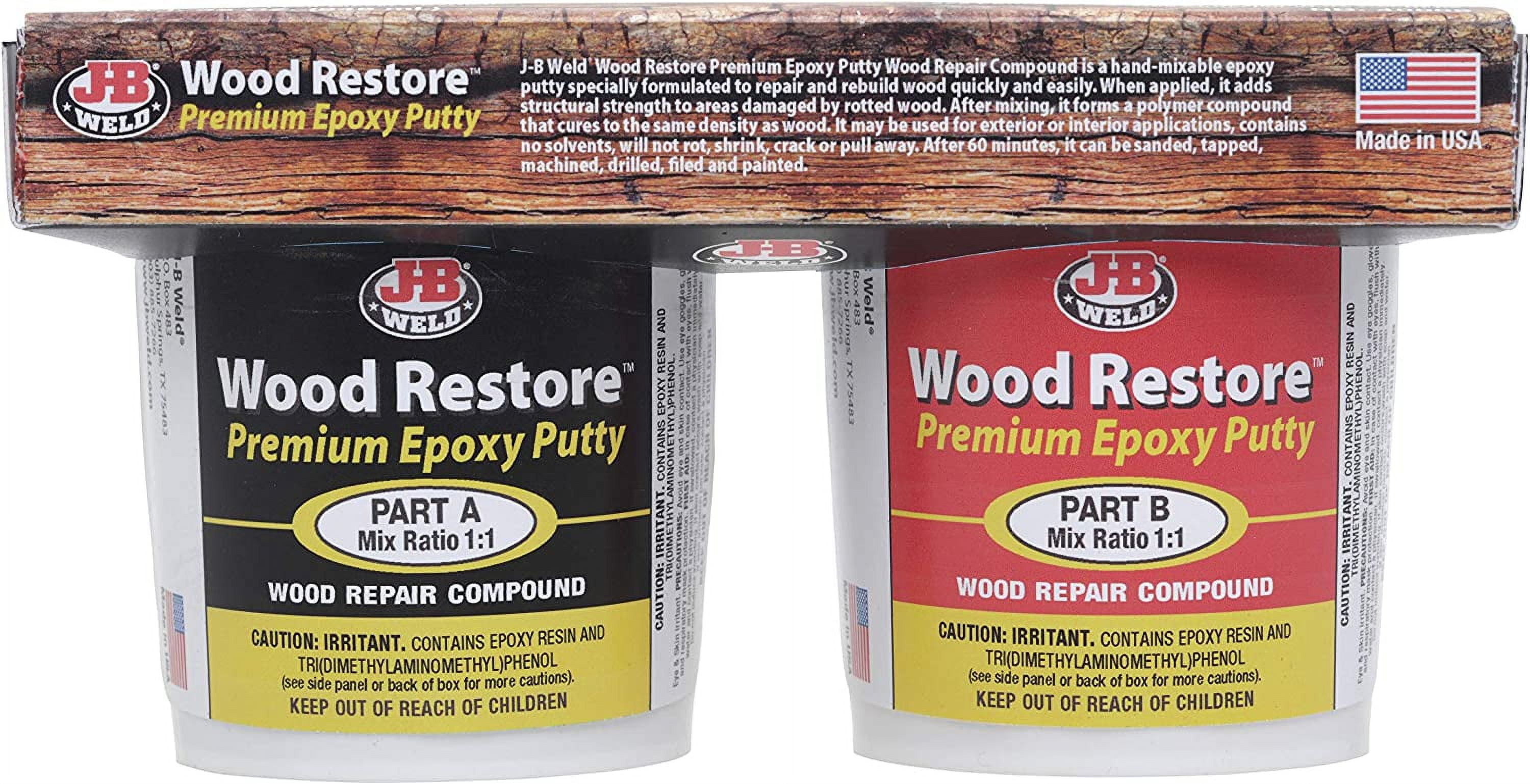 JB Weld Wood Restore Premium Epoxy Putty Kit 32 oz. 32 Ounce