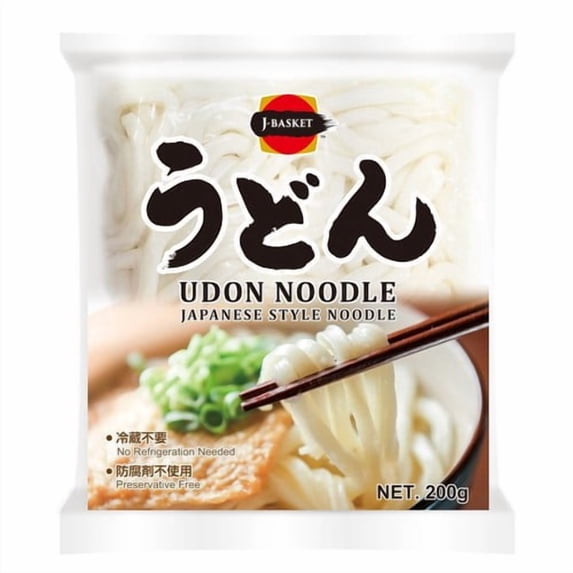 J-BASKET UDON NOODLE 200g, British Import (Pack of 3)