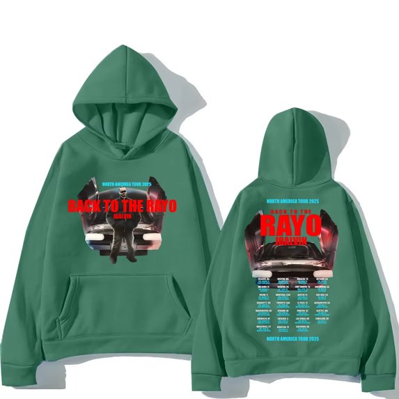 J Balvin - Back To The Rayo Tour 2025 Hoodies Unisex Fashion Sweatshirt Pullover Casual Streetwear