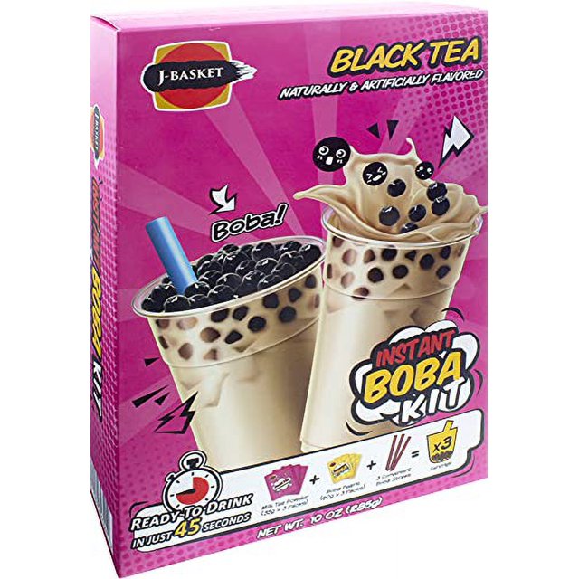 JBasket Black Tea Boba Kit, 10 Oz