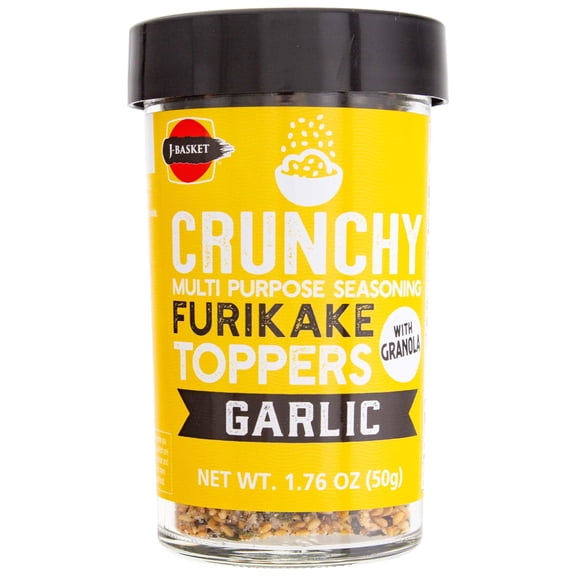 J Basket - Garlic Crunchy Furikake Seasoning - 1.76 OZ, Case of 10