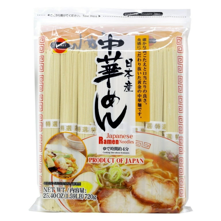 J-Basket Versatile Chuka Soba Ramen Noodles, Thin Wheat