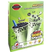 J-Basket Matcha Instant Tea Boba Kit 10oz /285g