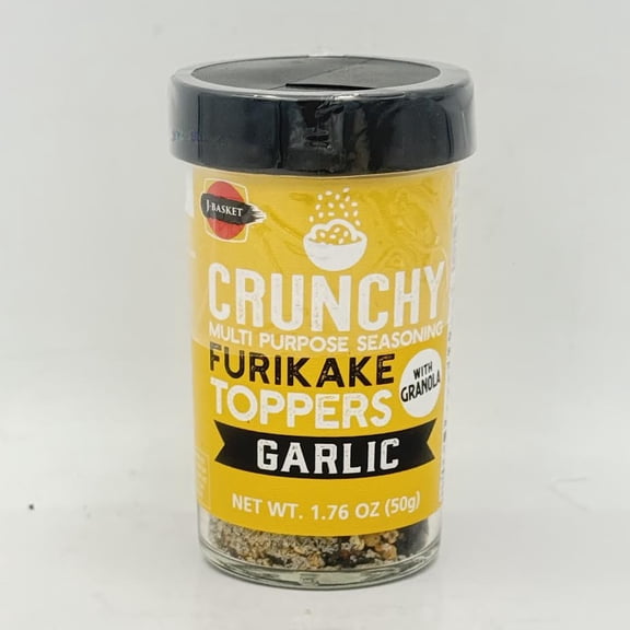 J-Basket Crunchy Furikake Rice Seasoning Toppers Garlic With Granola1.76oz/(50g)
