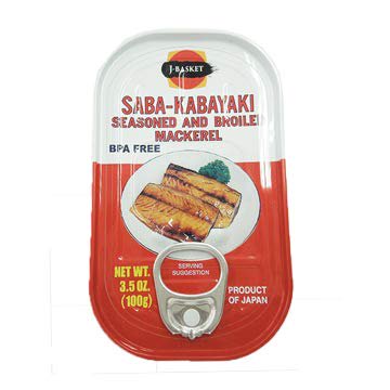 J-Basket Saba Mackerel Kabayaki, Teriyaki Flovor KKS13.5 oz x10