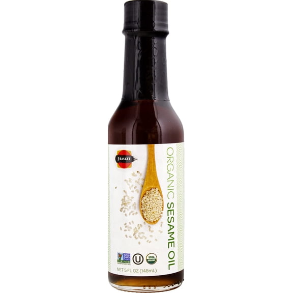 J Basket - Sesame Oil Organic Toasted - 5 FO, Case of 12