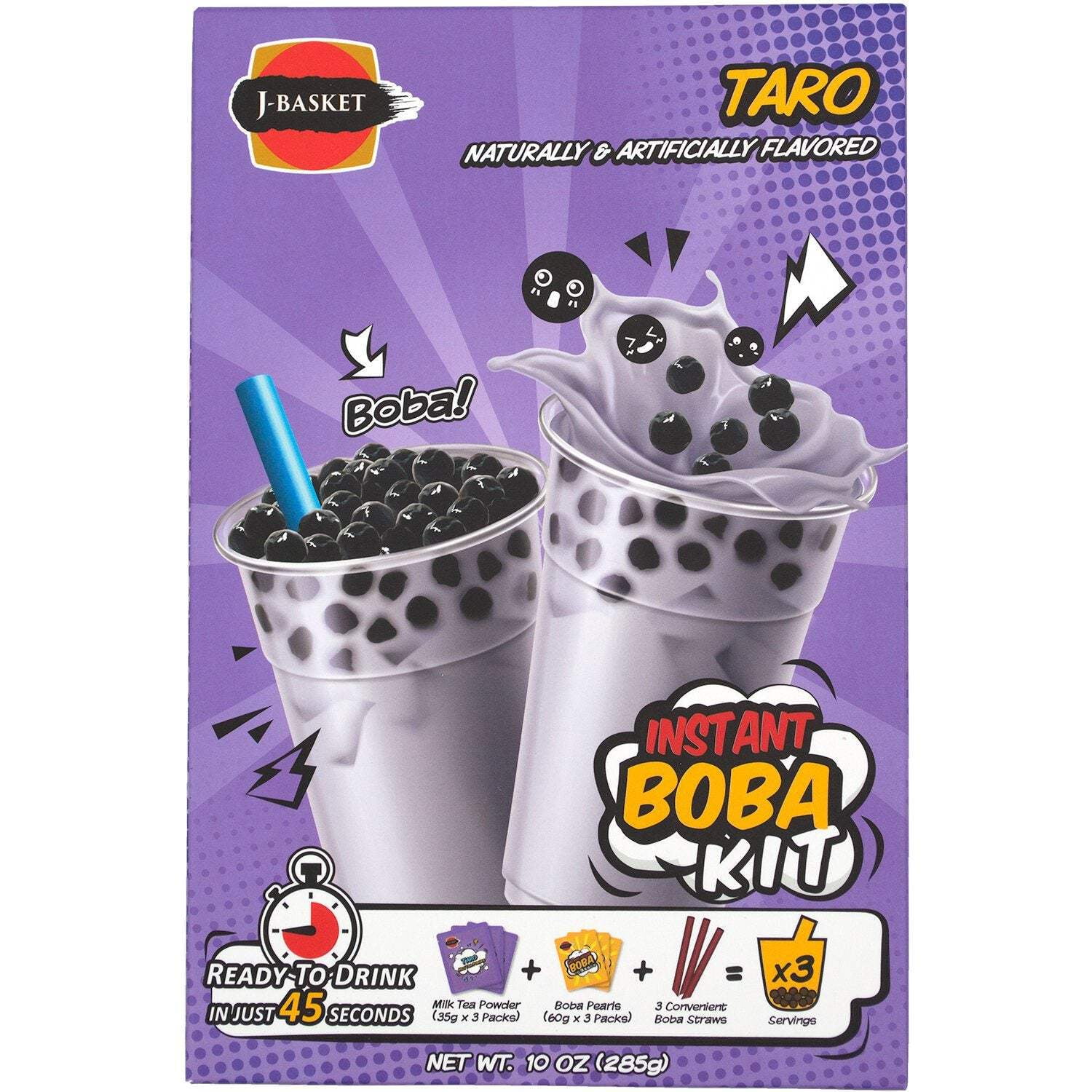J-Basket Instant Boba Kit, 3 Servings (July-Oct 2025 Best Before)