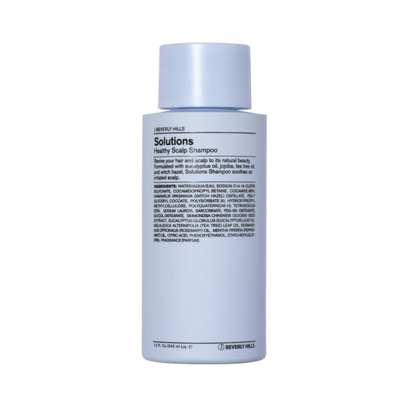 J Beverly Hills Blue Solutions Healthy Scalp Shampoo with Tea Tree for Build-Up Control, 12 Oz C32