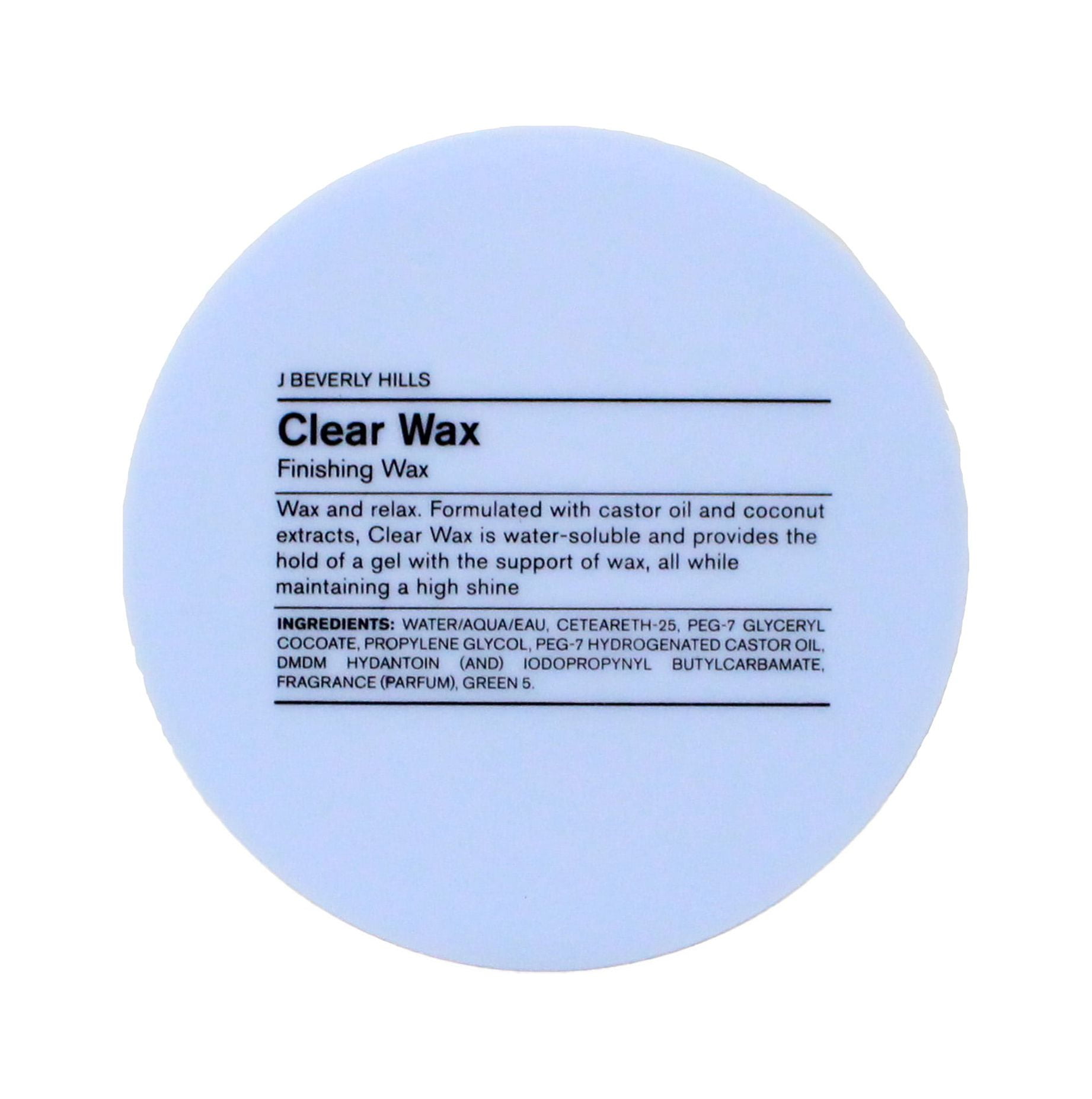 J Beverly Hills Clear Wax waterbased finishing wax (2.5 oz