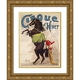 thumbnail image 1 of J. Boichard 18x24 Gold Ornate Framed and Double Matted Museum Art Print Titled - Winter Circus (1880-1900), 1 of 4