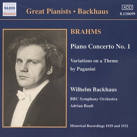 J. Brahms - Con Pno 1/Vars Theme By Paganini/Rhap Op. 79 - Music & Performance - CD