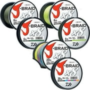 Daiwa 20-300CH J-BRAID Braided Line 20lb 330yd 300m Chartreuse