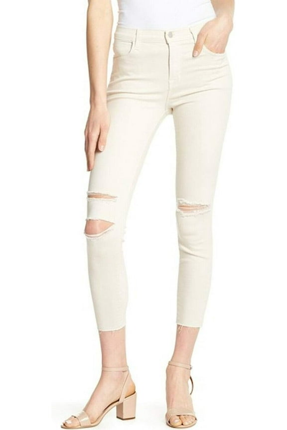 High Rise Photo Ready Alana Cropped Jeans 31 Silver Birch Mercy