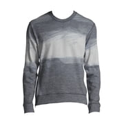 J Brand Mens Gray Ombre Print Messer Fleece Sweatshirt Sweater S
