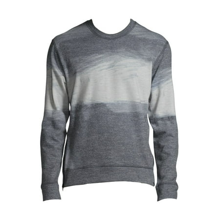 J Brand Men's Gray Ombre Print Messer Fleece Sweatshirt Sweater (S)