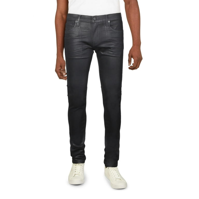 J Brand Mens Mick Coated Color Wash Skinny Jeans Navy 31