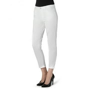 J Brand Tessa White High Rise Cotton Tapered Crop Jeans (25)