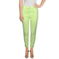 thumbnail image 1 of J Brand Womens Alana  High Rise Colored Wash Cropped Jeans Green 32, 1 of 2