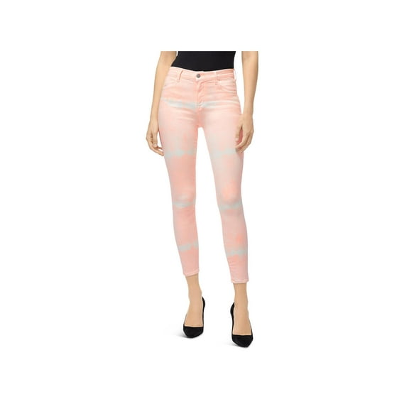 J Brand Womens Alana High Rise Crop Skinny Jeans Pink 25