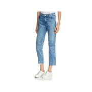 J Brand Womens Ruby High Rise Whisker Wash Cropped Jeans Blue 27