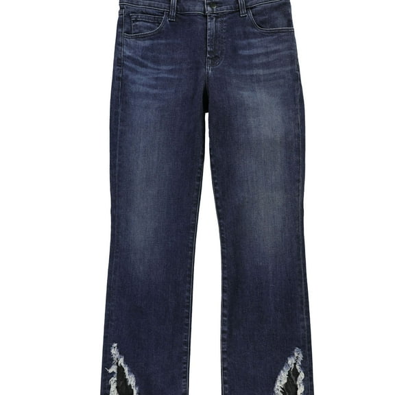 J Brand Womens Selena Cropped Boot Cut Jeans, Blue, 27