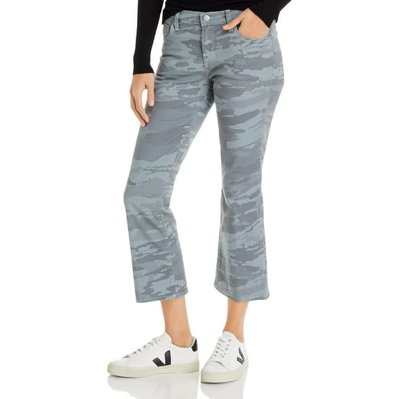 J Brand Womens Selena Denim Camouflage Cropped Jeans Gray 27