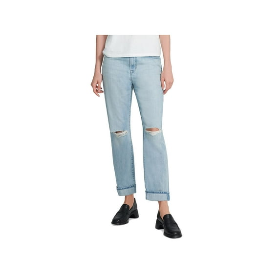 J Brand Womens Tate Denim Light Wash Boyfriend Jeans Blue 31