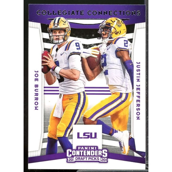 J. Burrow/Justin Jefferson 2020 Contenders Draft Picks Collegiate Connection #5