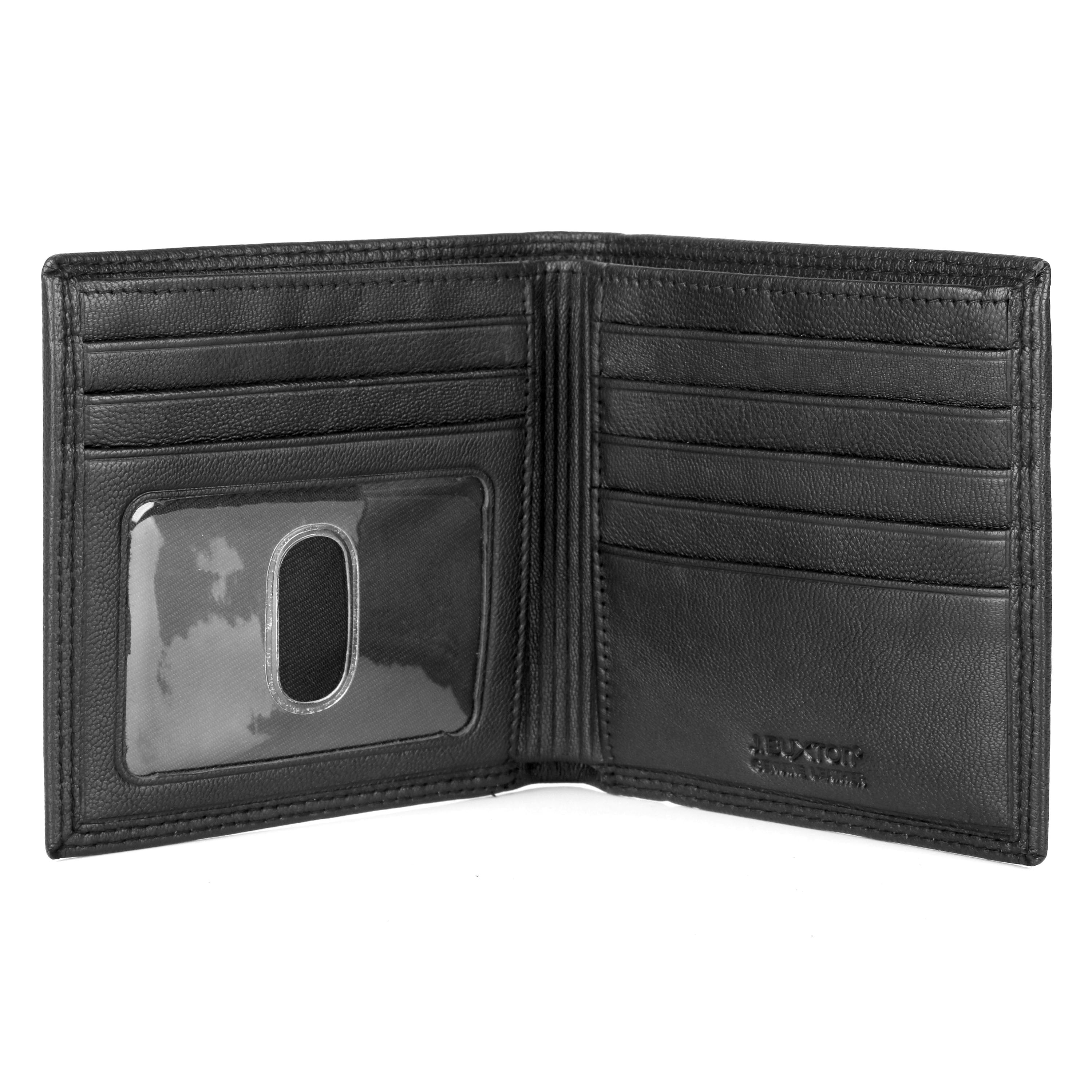 J. Buxton Men's Emblem Cardex Leather, Black - Walmart.com