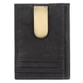 thumbnail image 1 of J. Buxton Men's Hunt Front Pocket Wallet Leather, Black, 1 of 7