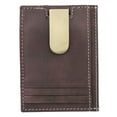 thumbnail image 1 of J. Buxton Men's Hunt Front Pocket Wallet Leather, Brown, 1 of 3