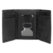 J. Buxton Mens Hunt Three-Fold Leather, Black