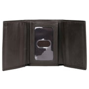 J. Buxton Mens Ridgewood Three-Fold Leather, Brown
