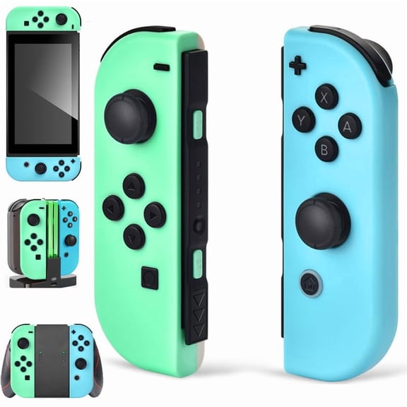 J-C PAD REPLACEMENT FOR SWITCH CONTROLLER WORK SWITCH/LITE/OLED - GREEN AND BLUE
