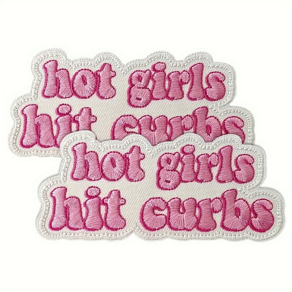 J.CARP 2 Pcs Girls Hook and Loop Patches, Funny Embroidered Patch, for Tactical Backpack Vest Patches, for Army Patches, for Jackets