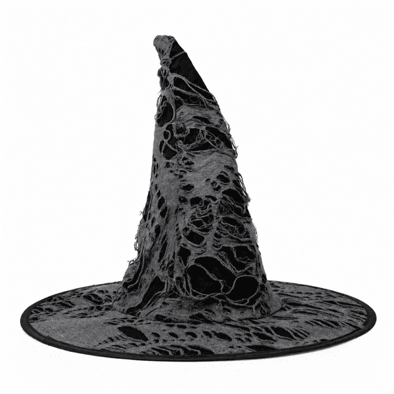 J.CARP Witch Hat, Wizard Hat, Witch Costume – Spooky Vintage Halloween Accessory for Cosplay & Costume Parties(Gray)