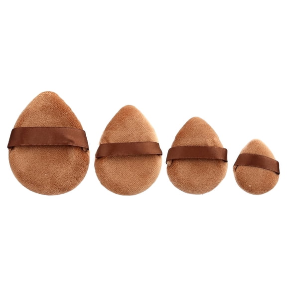J.Cat Beauty Assorted Brown Puffs, BR58, 4 Count