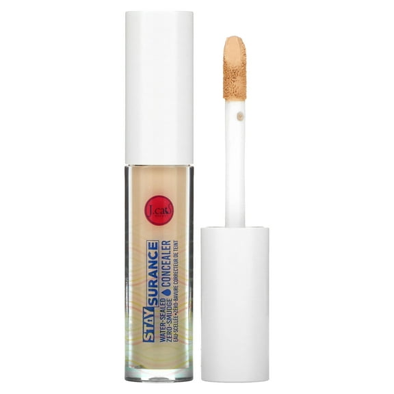 J.Cat Beauty Staysurance, Water-Sealed Zero-Smudge Concealer, SHC107 Custard, 0.16 fl oz (4.8 ml)