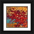 thumbnail image 1 of J., Charles 20x20 Black Ornate Wood Framed with Double Matting Museum Art Print Titled - Abstract Autumn 1, 1 of 4