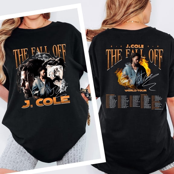 J Cole 2026 Music The Fall Off Tour 2026 Fall Rap Fan Gifts Unisex T-Shirt