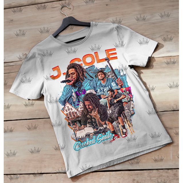 J Cole Crooked Smile Vintage T-Shirt, Gift For Woman and Man Unisex T-Shirt - Walmart.com