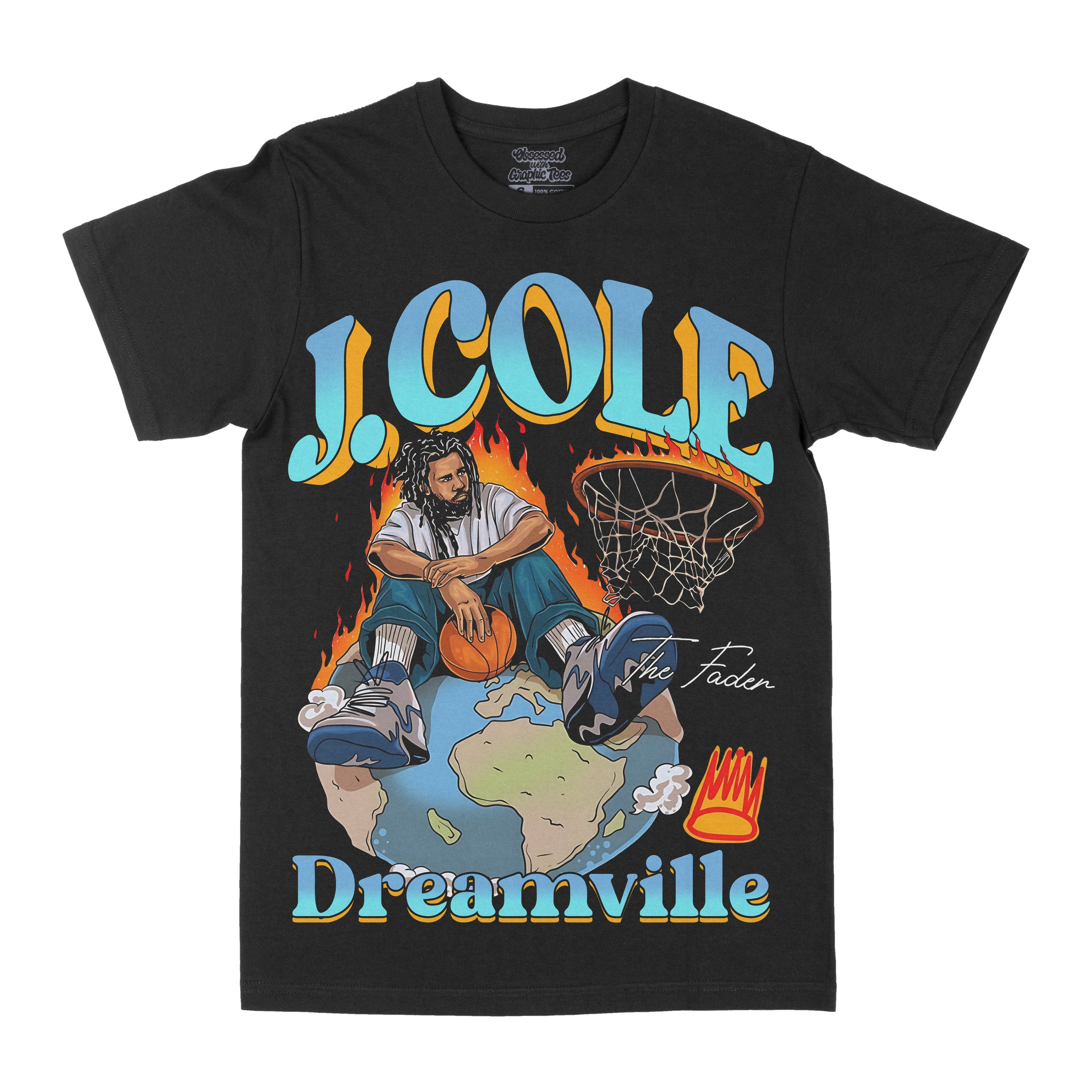 J.Cole Dreamville World Graphic Tee T Shirt Unisex, Color: Forest Green ...