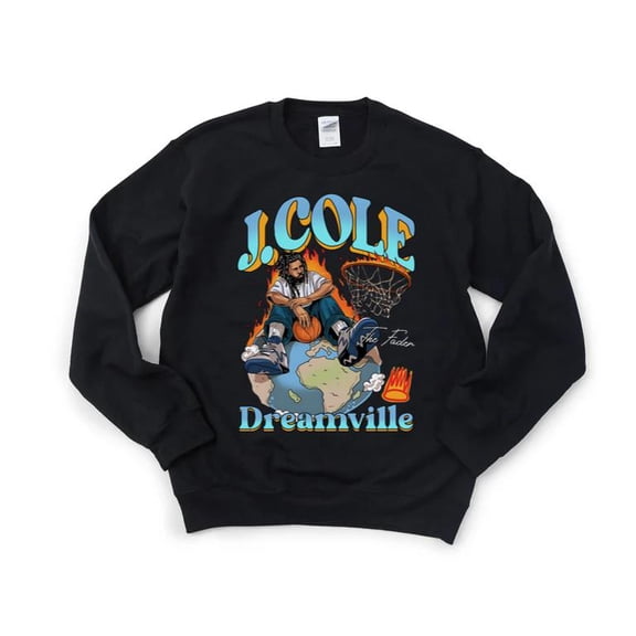 J Cole Dreamville World Rap Hip Hop Music Concert Tour Artist Festival Fan Sweatshirt, for men & women, up to size 5XL
