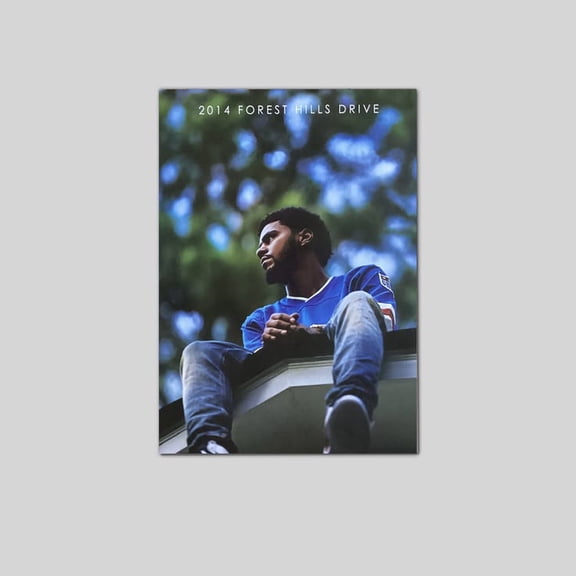 J. Cole Forest Hills Drive 2014 Album Cover Poster Size 24''x36'' Goldengate