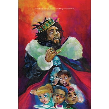 J Cole KOD music Poster Room Wall Decor Gifts 16x24inch (40x60cm) Frameless