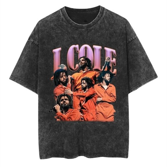 J Cole Merch 2026 Cotton Shirt Vintage Unisex Tops Tee Jersey Outdoor Fashion Tee y2k Top