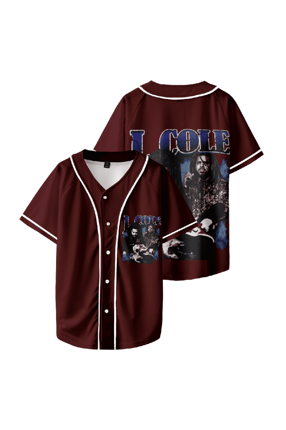 J Cole Rapper Baseball Jersey Man/Woman Hip Hop Tee Shirt Casual Short Sleeved
